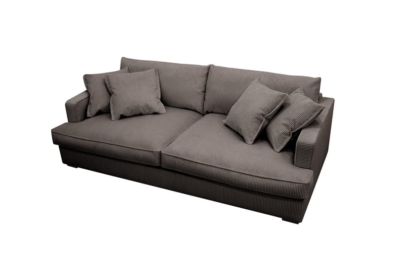 Rossita Lyx 2,5-seters ekstra dyp sofa i kordfløyel - Brun - Møbler - Sofaer - Sofa 3 seter