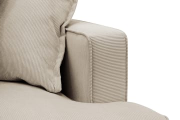 Rossita Lyx 2,5-seters ekstra dyp sofa i kordfløyel - Krem - Møbler - Sofaer - Sofa 3 seter