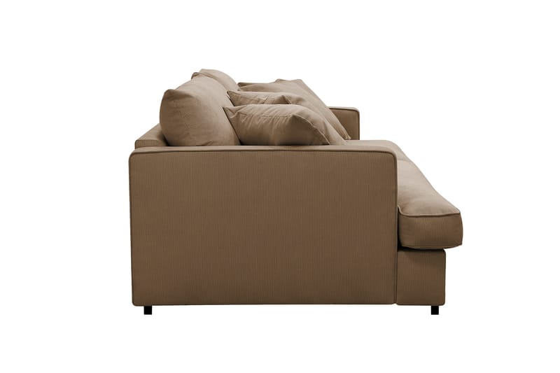 Rossita Lyx 2,5-seters ekstra dyp sofa i kordfløyel - Lysebrun - Møbler - Sofaer - Sofa 3 seter