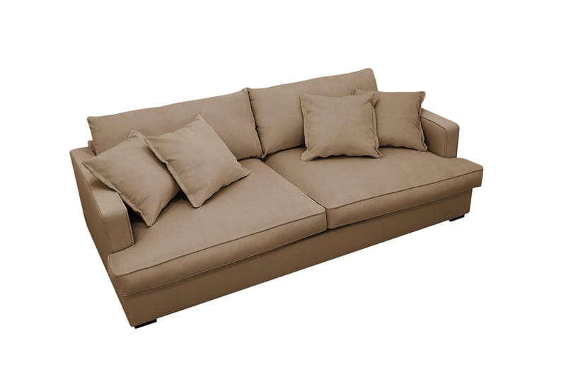 Rossita Lyx 2,5-seters ekstra dyp sofa i kordfløyel - Lysebrun - Møbler - Sofaer - Sofa 3 seter