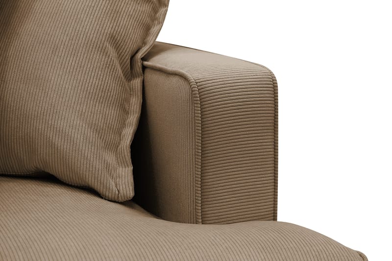Rossita Lyx 2,5-seters ekstra dyp sofa i kordfløyel - Lysebrun - Møbler - Sofaer - Sofa 3 seter