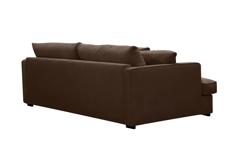 Rossita Lyx 2,5-seters ekstra dyp sofa i kordfløyel - Mørkebrun - Møbler - Sofaer - Sofa 3 seter