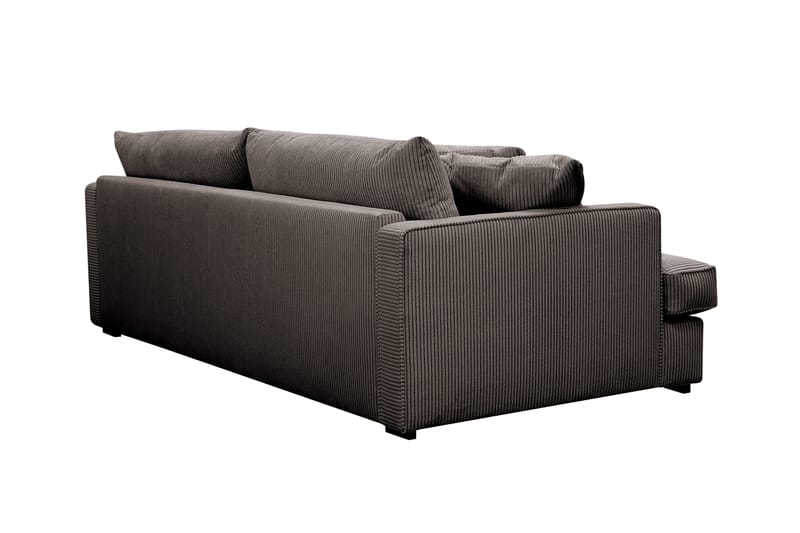 Rossita Lyx 2,5-seters ekstra dyp sofa i kordfløyel - Mørkegrå - Møbler - Sofaer - Sofa 3 seter