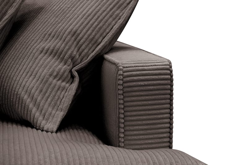 Rossita Lyx 2,5-seters ekstra dyp sofa i kordfløyel - Mørkegrå - Møbler - Sofaer - Sofa 3 seter