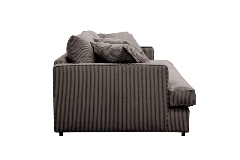 Rossita Lyx 2,5-seters ekstra dyp sofa i kordfløyel - Mørkegrå - Møbler - Sofaer - Sofa 3 seter