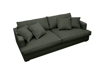 Rossita Lyx 2,5-seters ekstra dyp sofa i kordfløyel - Mørkegrønn - Møbler - Sofaer - Sofa 3 seter
