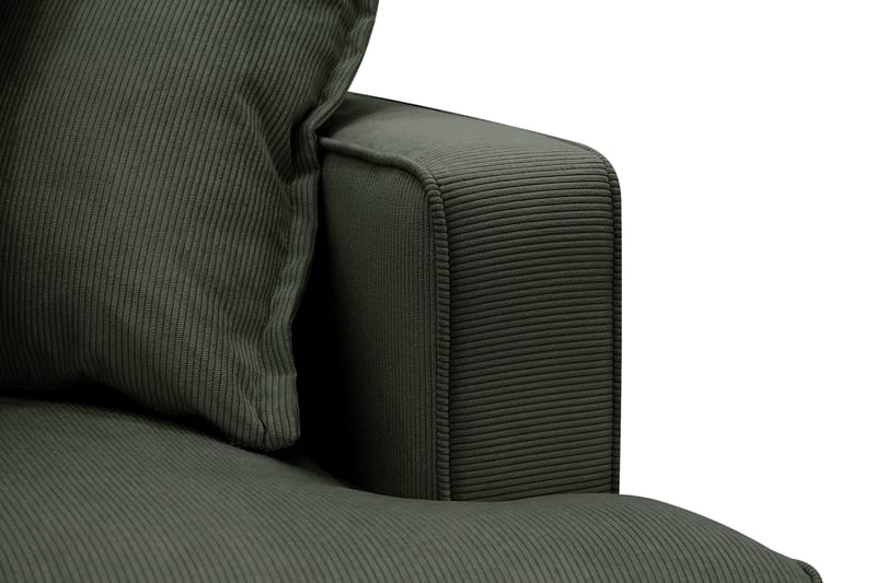 Rossita Lyx 2,5-seters ekstra dyp sofa i kordfløyel - Mørkegrønn - Møbler - Sofaer - Sofa 3 seter