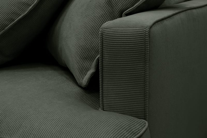 Rossita Lyx 2,5-seters ekstra dyp sofa i kordfløyel - Mørkegrønn - Møbler - Sofaer - Sofa 3 seter