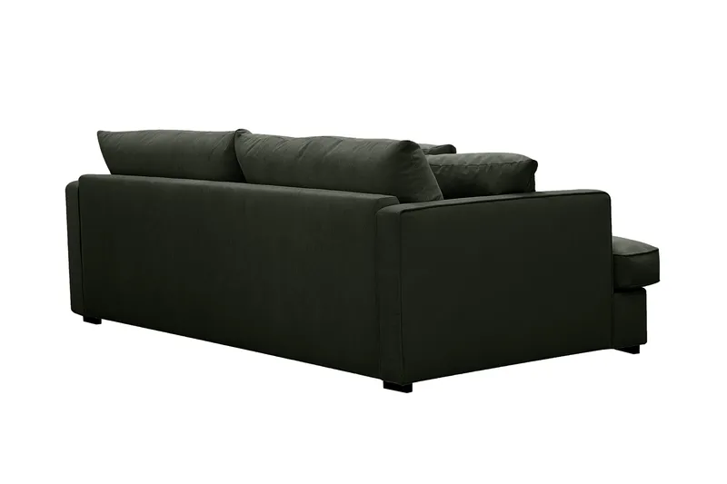 Rossita Lyx 2,5-seters ekstra dyp sofa i kordfløyel - Mørkegrønn - Møbler - Sofaer - Sofa 3 seter
