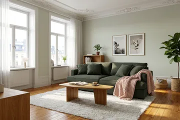 Rossita Lyx 2,5-seters ekstra dyp sofa i kordfløyel - Mørkegrønn - Møbler - Sofaer - Sofa 3 seter