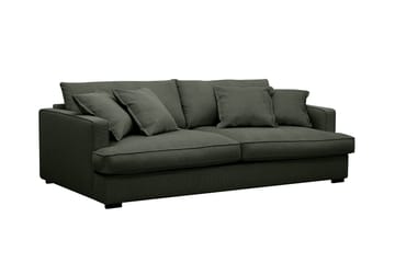 Rossita Lyx 2,5-seters ekstra dyp sofa i kordfløyel - Mørkegrønn - Møbler - Sofaer - Sofa 3 seter