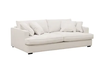 Rossita Lyx 2,5-seters ekstra dyp sofa i kordfløyel - Offwhite - Møbler - Sofaer - Sofa 3 seter