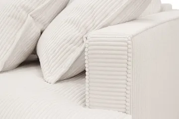 Rossita Lyx 2,5-seters ekstra dyp sofa i kordfløyel - Offwhite - Møbler - Sofaer - Sofa 3 seter