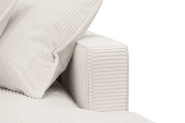 Rossita Lyx 2,5-seters ekstra dyp sofa i kordfløyel - Offwhite - Møbler - Sofaer - Sofa 3 seter
