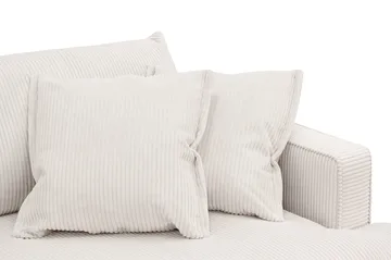 Rossita Lyx 2,5-seters ekstra dyp sofa i kordfløyel - Offwhite - Møbler - Sofaer - Sofa 3 seter