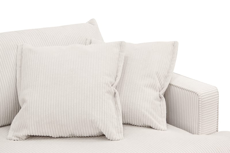 Rossita Lyx 2,5-seters ekstra dyp sofa i kordfløyel - Offwhite - Møbler - Sofaer - Sofa 3 seter