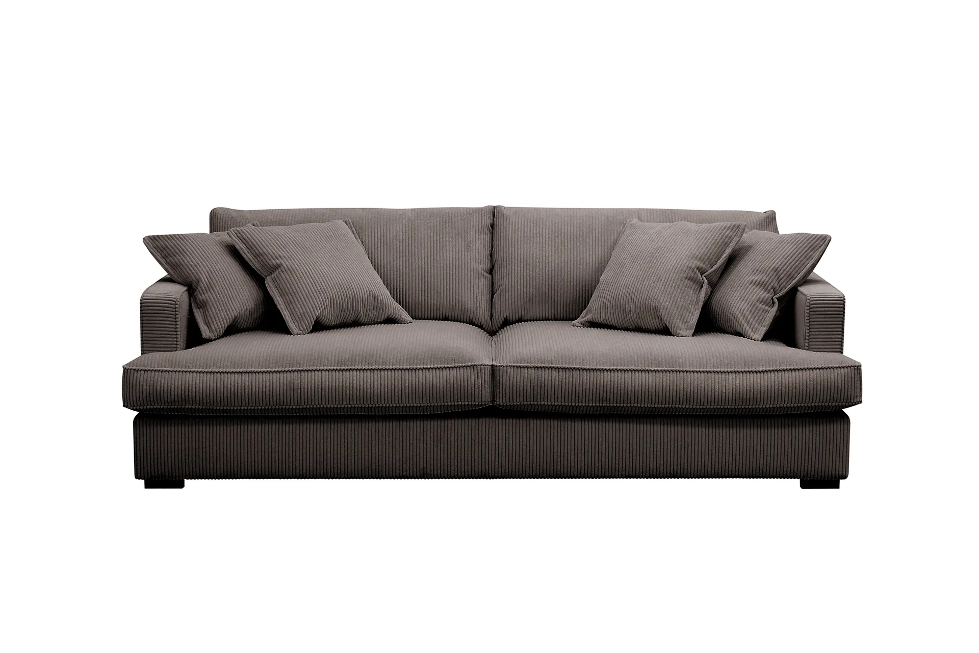 Rossita Lyx 2,5-seters ekstra dyp sofa i kordfløyel - Taupe