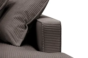 Rossita Lyx 2,5-seters ekstra dyp sofa i kordfløyel - Taupe - Møbler - Sofaer - Sofa 3 seter