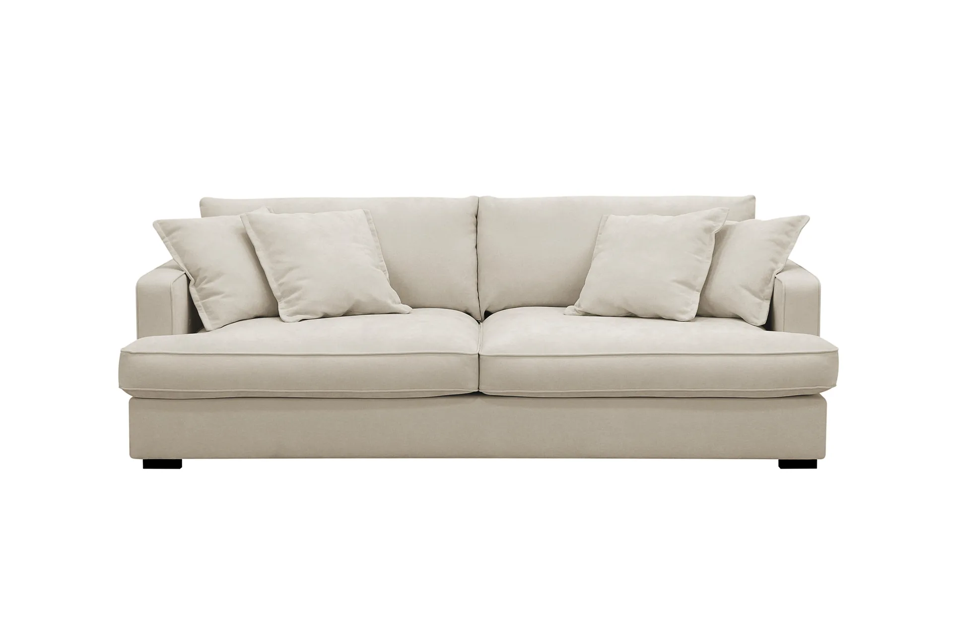 Rossita Lyx 2,5-seters ekstra dyp sofa i stoff - Beige