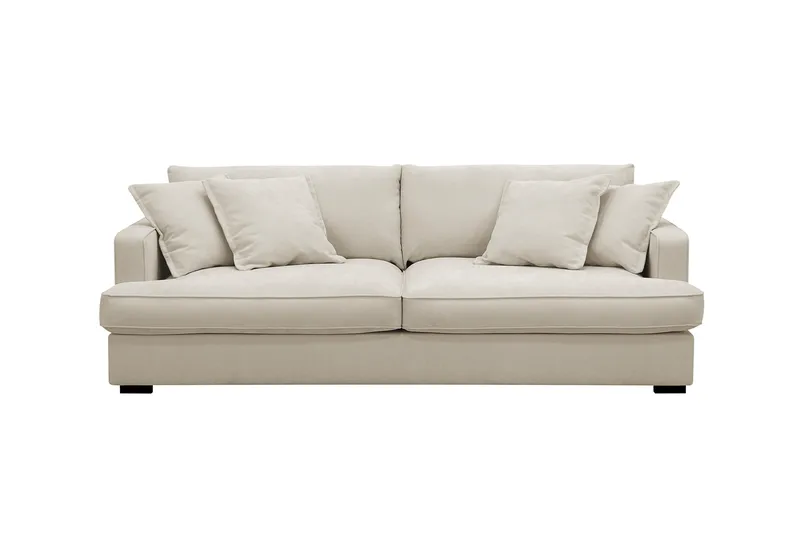 Rossita Lyx 2,5-seters ekstra dyp sofa i stoff - Beige - Møbler - Sofaer - Sofa 3 seter
