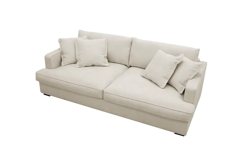 Rossita Lyx 2,5-seters ekstra dyp sofa i stoff - Beige - Møbler - Sofaer - Sofa 3 seter