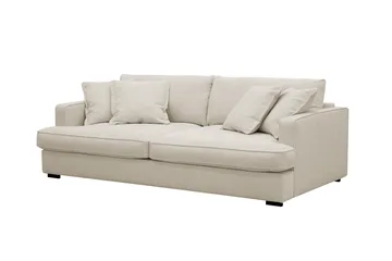 Rossita Lyx 2,5-seters ekstra dyp sofa i stoff - Beige - Møbler - Sofaer - Sofa 3 seter