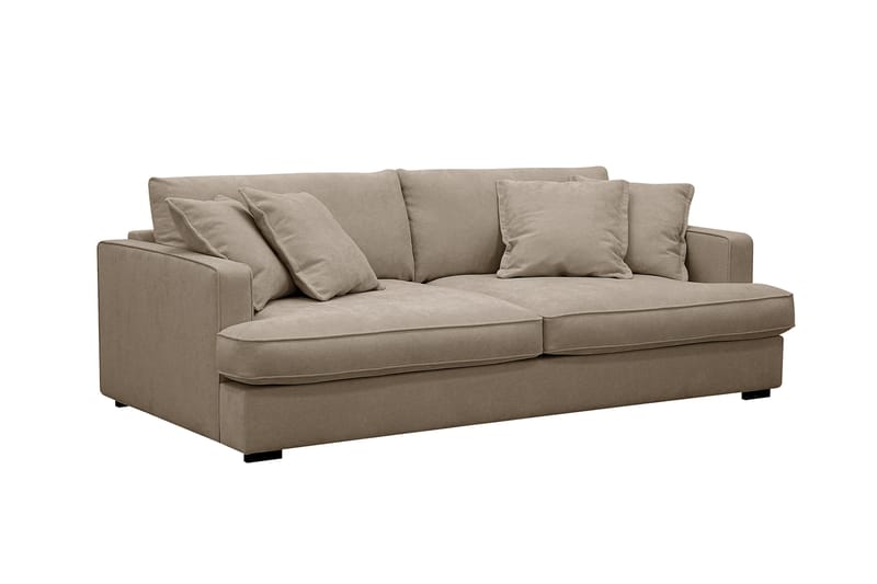 Rossita Lyx 2,5-seters ekstra dyp sofa i stoff - Brun - Møbler - Sofaer - Sofa 3 seter