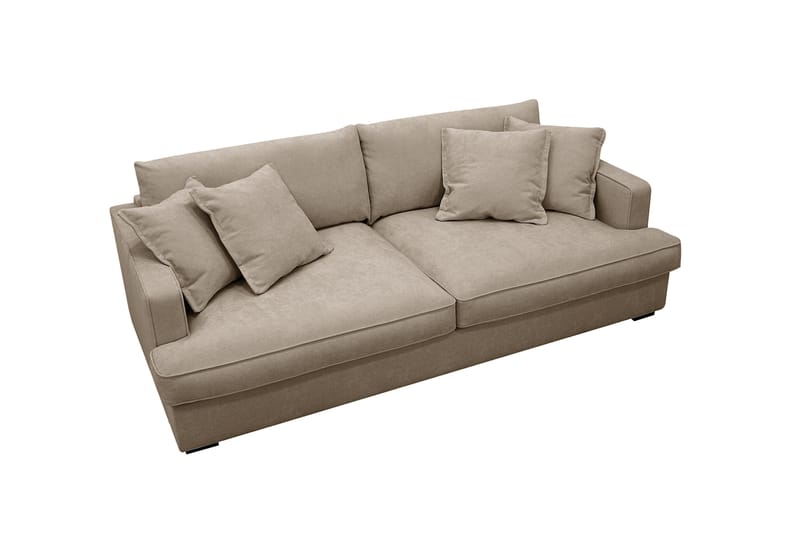 Rossita Lyx 2,5-seters ekstra dyp sofa i stoff - Brun - Møbler - Sofaer - Sofa 3 seter