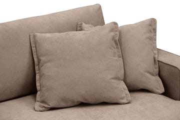 Rossita Lyx 2,5-seters ekstra dyp sofa i stoff - Mørkebrun - Møbler - Sofaer - Sofa 3 seter