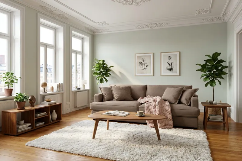 Rossita Lyx 2,5-seters ekstra dyp sofa i stoff - Mørkebrun - Møbler - Sofaer - Sofa 3 seter