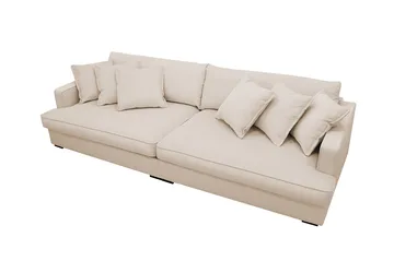 Rossita Lyx 3,5-seters Ekstra Dyp Sofa i Kordfløyel - Beige - Møbler - Sofaer - 4 seter sofa