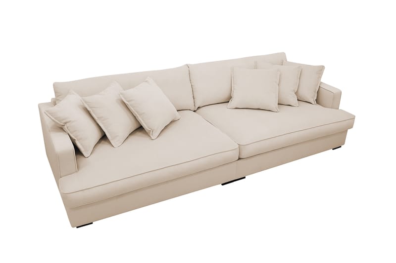 Rossita Lyx 3,5-seters Ekstra Dyp Sofa i Kordfløyel - Beige - Møbler - Sofaer - 4 seter sofa