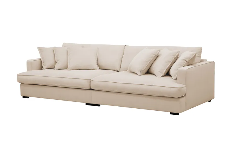 Rossita Lyx 3,5-seters Ekstra Dyp Sofa i Kordfløyel - Beige - M øbler - Sofaer - 4 seter sofa