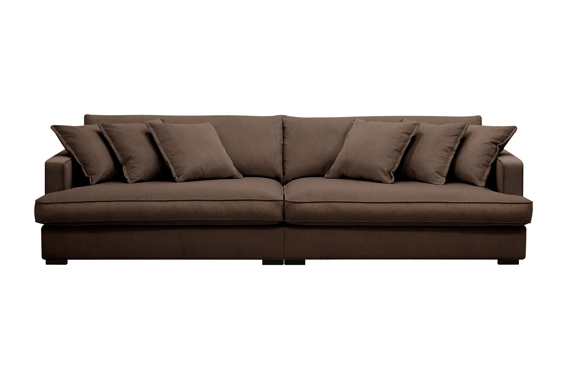 Rossita Lyx 3,5-seters Ekstra Dyp Sofa i Kordfløyel - Brun