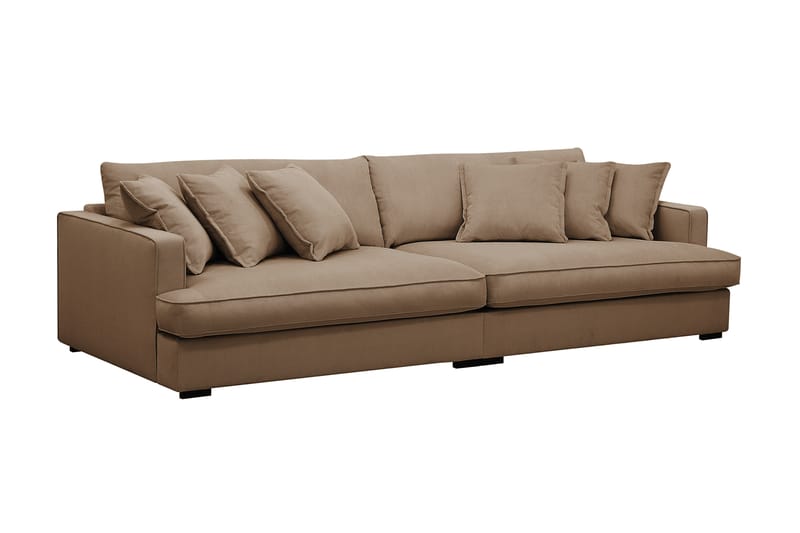 Rossita Lyx 3,5-seters Ekstra Dyp Sofa i Kordfløyel - Brun - Møbler - Sofaer - 4 seter sofa