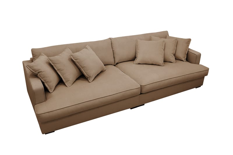 Rossita Lyx 3,5-seters Ekstra Dyp Sofa i Kordfløyel - Brun - Møbler - Sofaer - 4 seter sofa