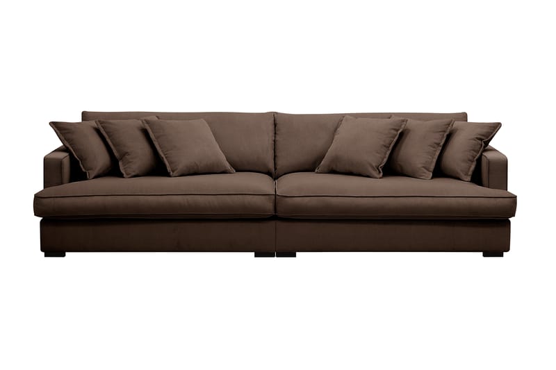 Rossita Lyx 3,5-seters Ekstra Dyp Sofa i Kordfløyel - Brun - Møbler - Sofaer - 4 seter sofa