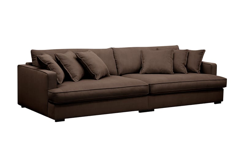 Rossita Lyx 3,5-seters Ekstra Dyp Sofa i Kordfløyel - Brun - Møbler - Sofaer - 4 seter sofa