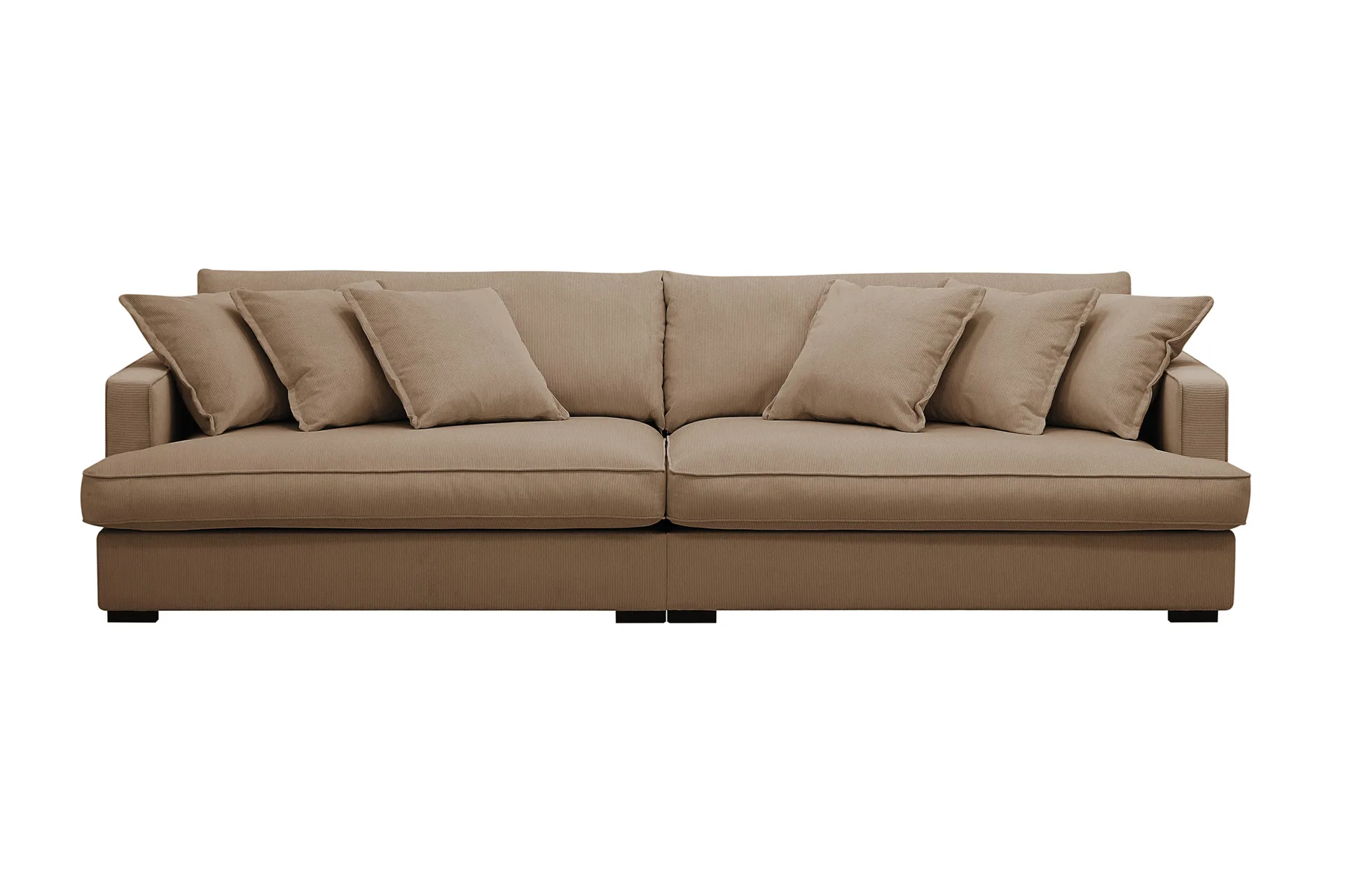 Rossita Lyx 3,5-seters Ekstra Dyp Sofa i Kordfløyel - Brun