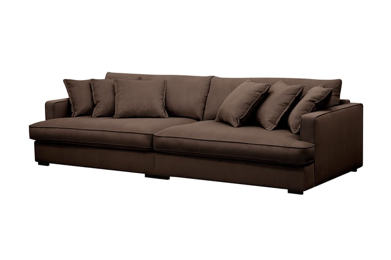 Rossita Lyx 3,5-seters Ekstra Dyp Sofa i Kordfløyel - Brun - Møbler - Sofaer - 4 seter sofa