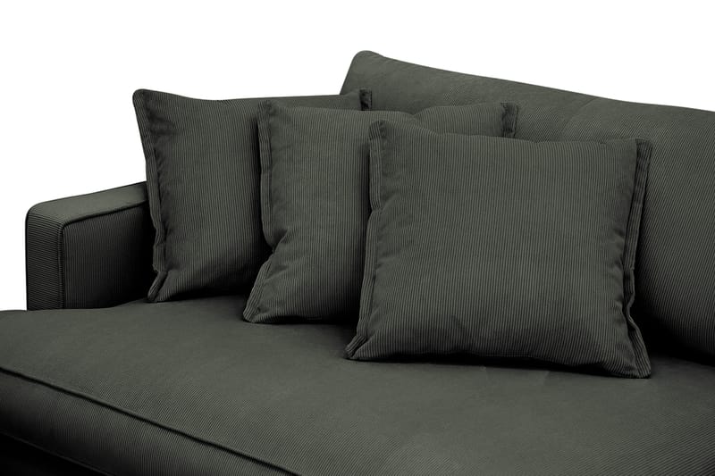 Rossita Lyx 3,5-seters Ekstra Dyp Sofa i Kordfløyel - Mørk grønn - Møbler - Sofaer - 4 seter sofa
