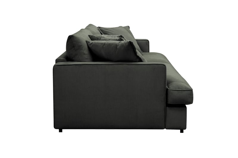Rossita Lyx 3,5-seters Ekstra Dyp Sofa i Kordfløyel - Mørk grønn - Møbler - Sofaer - 4 seter sofa