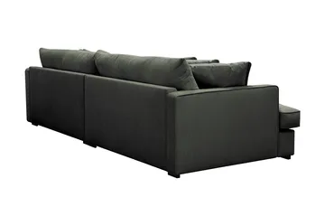 Rossita Lyx 3,5-seters Ekstra Dyp Sofa i Kordfløyel - Mørk grønn - Møbler - Sofaer - 4 seter sofa