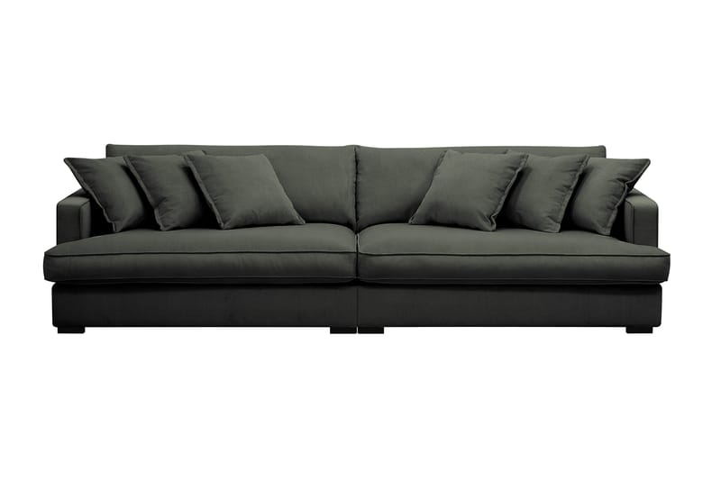 Rossita Lyx 3,5-seters Ekstra Dyp Sofa i Kordfløyel, Mørk grønn