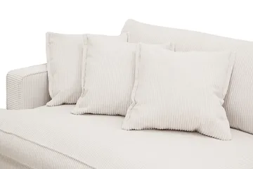 Rossita Lyx 3,5-seters Ekstra Dyp Sofa i Kordfløyel - Offwhite - Møbler - Sofaer - 4 seter sofa