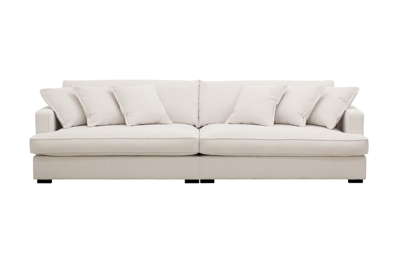 Rossita Lyx 3,5-seters Ekstra Dyp Sofa i Kordfløyel - Offwhite - Møbler - Sofaer - 4 seter sofa