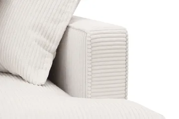 Rossita Lyx 3,5-seters Ekstra Dyp Sofa i Kordfløyel - Offwhite - Møbler - Sofaer - 4 seter sofa