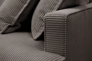 Rossita Lyx 3,5-seters Ekstra Dyp Sofa i Kordfløyel - Taupe - Møbler - Sofaer - 4 seter sofa