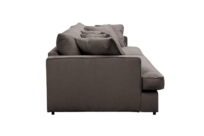 Rossita Lyx 3,5-seters Ekstra Dyp Sofa i Kordfløyel - Taupe - Møbler - Sofaer - 4 seter sofa