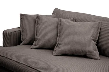Rossita Lyx 3,5-seters Ekstra Dyp Sofa i Kordfløyel - Taupe - Møbler - Sofaer - 4 seter sofa